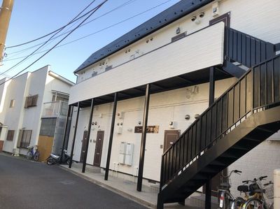 厚木市アパ－ト屋根塗装。外壁塗装。シリコン打ち直し工事