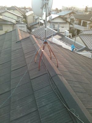 屋根軽量化瓦からエコグラ－ニ屋根葺き替え