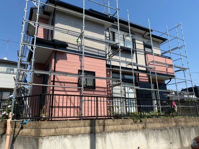 神奈川県厚木市屋根カバー工法、外壁塗装日本ペイントパーフェクトトップ